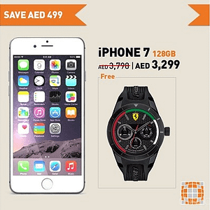 Get a free UAE Flag Edition Ferrari watch when buying iPhone 7 Electronics Shop Online at Dubai Offers