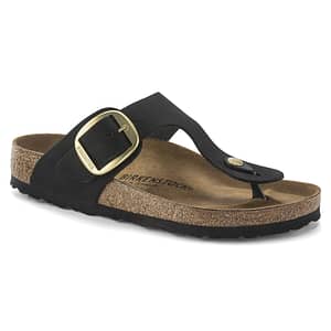 Gizeh Big Buckle Nubuk Leather black Female Female Shop Online at Dubai Offers