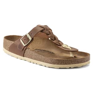 Gizeh Braided Waxy Leather Cognac Female Female Shop Online at Dubai Offers