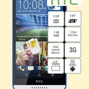 HTC 820G + (valid till 17th Sept, 2016) Ansar Gallery Shop Online at Dubai Offers