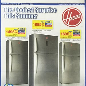 Hoover Coolest Summer Surprise Promo (valid till 15th Sept, 2016) Appliances Shop Online at Dubai Offers