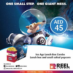 IceAge Lunch Box Combo offer from Reel Cinemas Children Shop Online at Dubai Offers