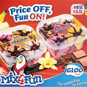 Igloo Mix4Fun Ice Cream (until 6th Sept, 2016) Food/Grocery Shop Online at Dubai Offers