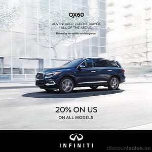 Infiniti 20% OFF on all models Infiniti Shop Online at Dubai Offers 2