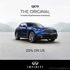 Infiniti QX70 Latest Offer (Limited period) Infiniti Shop Online at Dubai Offers