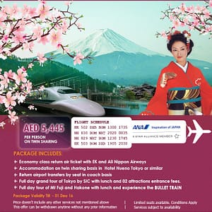 Japan Extendable Tour Package Offer Flight Tickets Shop Online at Dubai Offers