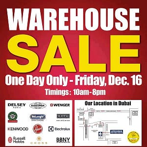 Jashanmal One Day Warehouse Sale Appliances Shop Online at Dubai Offers