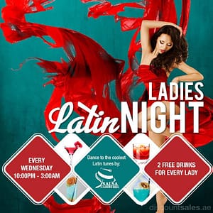 Ladies Latin Night @ Pure Sky Lounge Entertainment Offers Shop Online at Dubai Offers