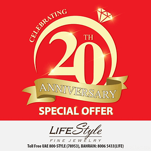 LifeStyle Fine Jewelry 20th Anniversary Special Offer @ Bawadi Mall Fashion & Jewelry Shop Online at Dubai Offers