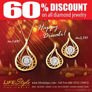 LifeStyle Fine Jewelry 60% OFF on all Diamond Jewelry Fashion & Jewelry Shop Online at Dubai Offers