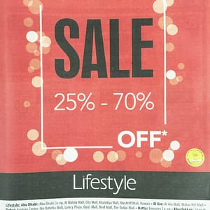 Lifestyle Partsale 25 TO 75 OFF Al Ghurair Centre Shop Online at Dubai Offers