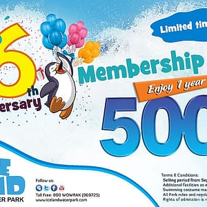 Limited Time Yearly Membership offer Ice Land Water Park Entertainment Offers Shop Online at Dubai Offers