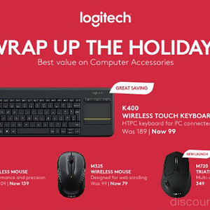 Logitec K400 Wireless Touch Keyboard Offer at Jumbo Al Ghurair Centre Shop Online at Dubai Offers