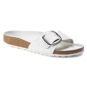 Madrid Big Buckle Natural Leather White Female Female Shop Online at Dubai Offers