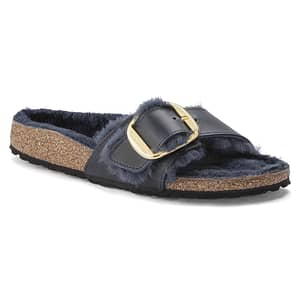 Madrid Big Buckle Shearling Natural Leather Oiled Midnight Female Female Shop Online at Dubai Offers