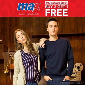 Max Buy 3 Get 1 FREE Mid-Season Offer Bags & Accessories Shop Online at Dubai Offers