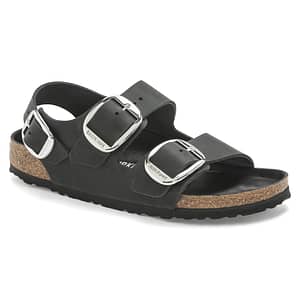 Milano Big Buckle Natural Leather Oiled Black Female Female Shop Online at Dubai Offers