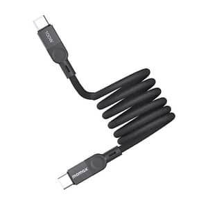 Momax Elite Mag Link 100W USB-C to USB-C magnetic cable 2m Black Accessories Shop Online at Dubai Offers