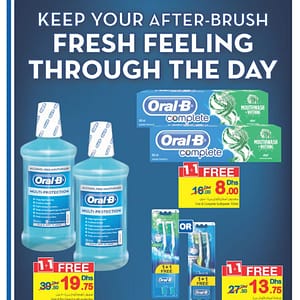 Oral-B Buy Get 1 free Offer at Carrefour Beauty Care Shop Online at Dubai Offers