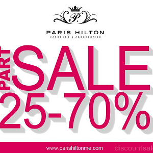 Paris Hilton Part Sale – Upto 70% Al Ghurair Centre Shop Online at Dubai Offers