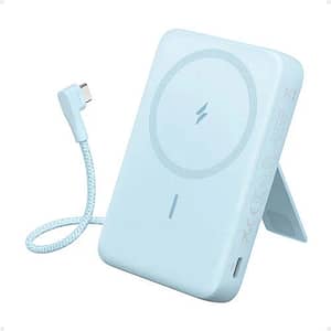 Power Bank (10K, Magnetic, Built-In USB-C Cable) – blue Accessories Shop Online at Dubai Offers