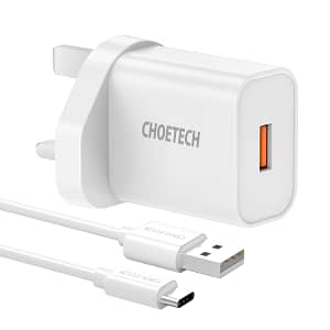 Q5003-UK-ACWH|Choetech USB 18W Quick Charge 3.0 Mains Charger – BOX Accessories Shop Online at Dubai Offers