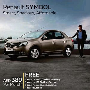 Renault Symbol Special Offer (Limited Period) New Cars/SUVs Shop Online at Dubai Offers