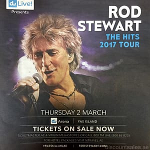 Rod Stewart (The Hits 2017 Tour) presented by Du Live Entertainment Offers Shop Online at Dubai Offers