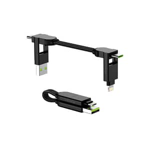 Rolling Square inCharge X 100W Swiss Made Charging Cable – Lava Black Accessories Shop Online at Dubai Offers