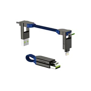 Rolling Square inCharge X 100W Swiss Made Charging Cable – Sapphire Blue Accessories Shop Online at Dubai Offers