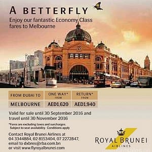 Royal Brunei Airlines Fantastic Fare Offers Flight Tickets Shop Online at Dubai Offers