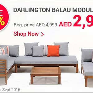 SAVE UP TO 40% OFF on Darlington Balau Modular Set (till 5th Sept, 2016) Furniture's & Decor Shop Online at Dubai Offers