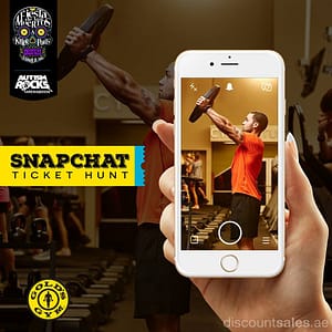 SNAPCHAT TICKET HUNT @ Gold’s Gym Beauty Care Shop Online at Dubai Offers