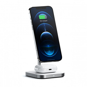 Satechi – Magnetic 2-in-1 Wireless Charging Stand – Space Gray Accessories Shop Online at Dubai Offers