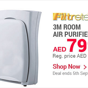 Save 25% off on 3M ROOM Air Purifier (until 5th Sept, 2016) Appliances Shop Online at Dubai Offers