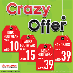 Shoexpress Crazy Offer Starting from *AED 10 Al Ghurair Centre Shop Online at Dubai Offers