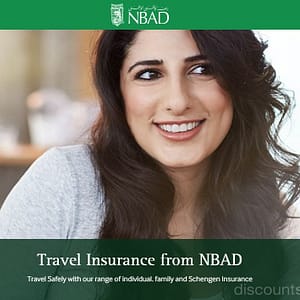 Travel Insurance Offer by NBAD Banks Shop Online at Dubai Offers