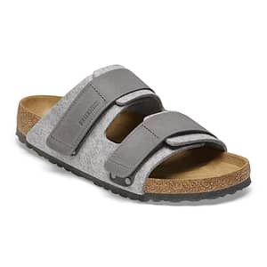 Uji Leather/Textile/Felt Light Gray Unisex Shoes Shop Online at Dubai Offers