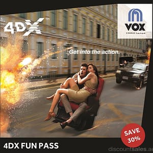 VOX Cinemas 4DX Fun Pass 30% Off Burjuman Shop Online at Dubai Offers