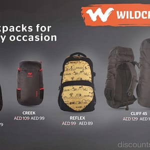 Wildcraft Backpacks on Sale starting from AED 99 @ Lulu Bags & Accessories Shop Online at Dubai Offers