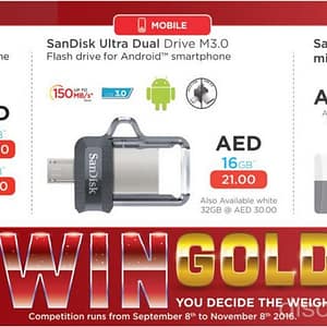 Win GOLD Decide the Weight by SanDisk Promo Computer Accessories Shop Online at Dubai Offers