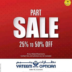 Yateem Optician Part Sale Al Ghurair Centre Shop Online at Dubai Offers