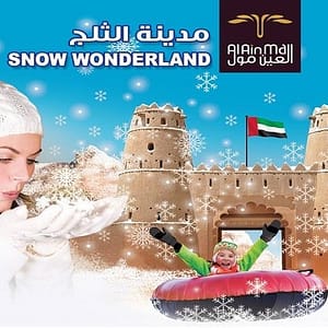 Your winter fantasy awaits in Al Ain Malls Snow Wonderland Entertainment Offers Shop Online at Dubai Offers