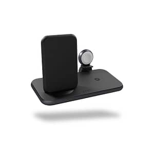 Zens Aluminium 4 in 1 Stand Wireless Charger with 45W USB PD Black Accessories Shop Online at Dubai Offers