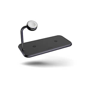 Zens Aluminium Dual Wireless Charger + Watch 10W (3-1 Charger) – Black Accessories Shop Online at Dubai Offers