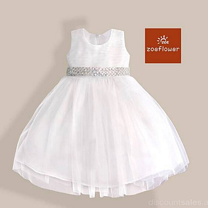 Zoe Flower Girl Dress – White Baby Products Shop Online at Dubai Offers