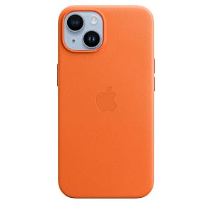 iPhone 14 Leather Case with MagSafe – Orange Accessories Shop Online at Dubai Offers