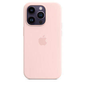 iPhone 14 Pro Silicone Case with MagSafe – Chalk Pink Accessories Shop Online at Dubai Offers