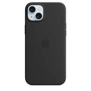 iPhone 15 Plus Silicone Case with MagSafe – Black Accessories Shop Online at Dubai Offers