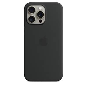 iPhone 15 Pro Max Silicone Case with MagSafe – Black Accessories Shop Online at Dubai Offers